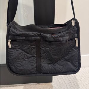 LeSportsac Black Quilted Crossbody Bag